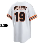 Tom Murphy Youth San Francisco Giants White Limited Throwback Cooperstown Collection Jersey