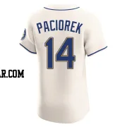 Tom Paciorek Men's Seattle Mariners Cream Elite Alternate Jersey