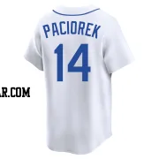 Tom Paciorek Men's Seattle Mariners White Limited Throwback Cooperstown Collection Jersey