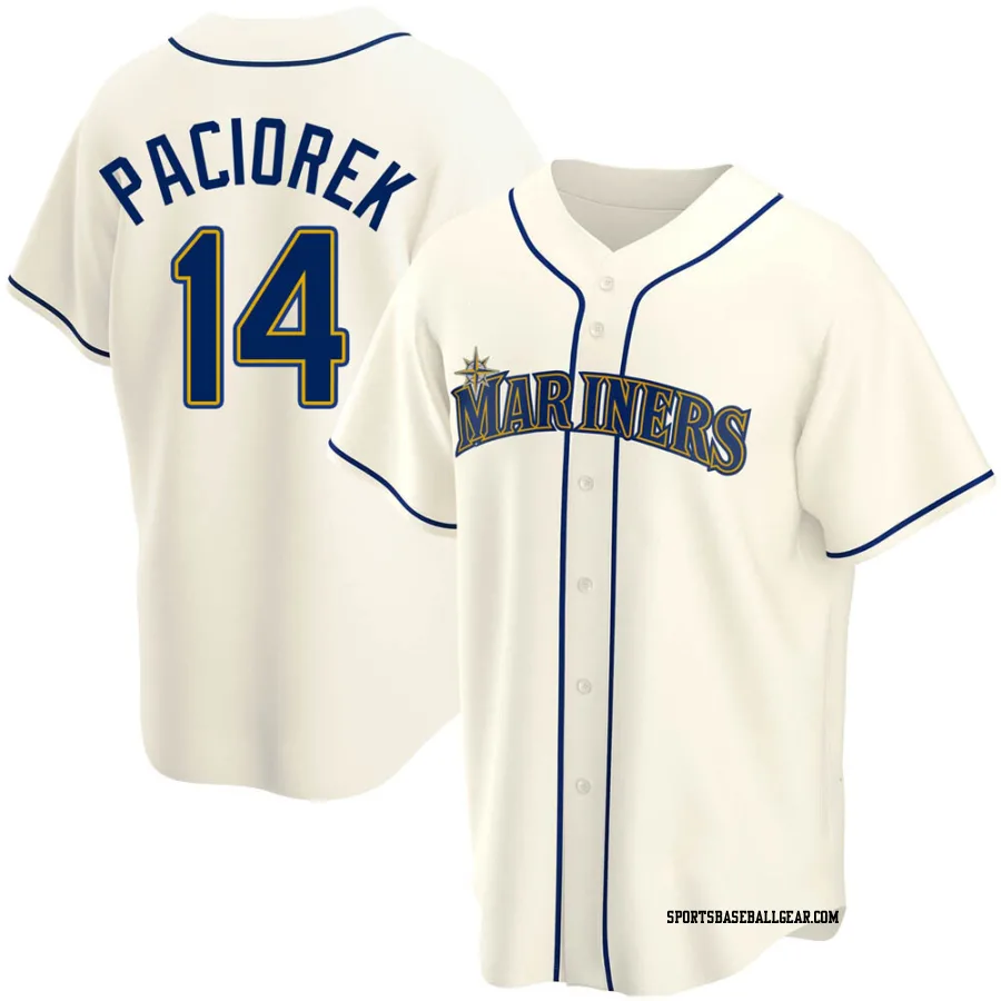 Tom Paciorek Youth Seattle Mariners Cream Replica Alternate Jersey