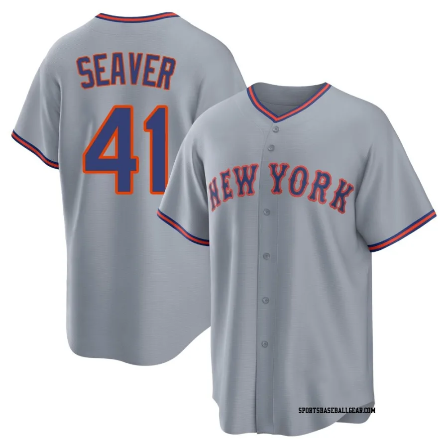 Tom Seaver Youth New York Mets Gray Replica Away 2.0 Jersey