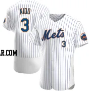 Tomas Nido Men's New York Mets White Authentic Home Jersey