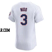 Tomas Nido Men's New York Mets White Elite Home Jersey
