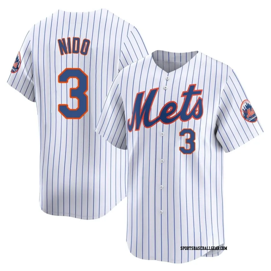 Tomas Nido Men's New York Mets White Limited Home Jersey