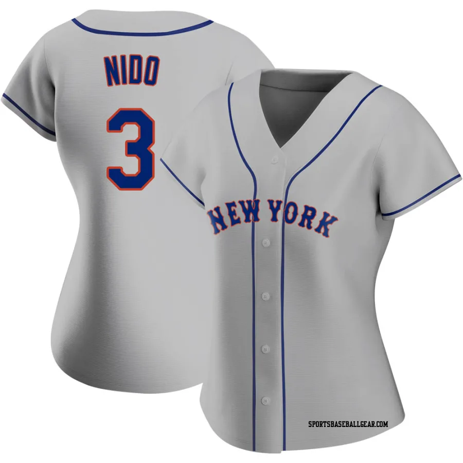 Tomas Nido Women's New York Mets Gray Replica Road Jersey