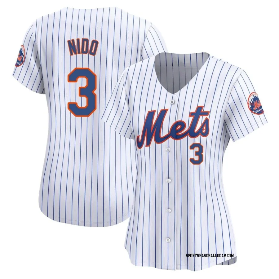 Tomas Nido Women's New York Mets White Limited Home Jersey