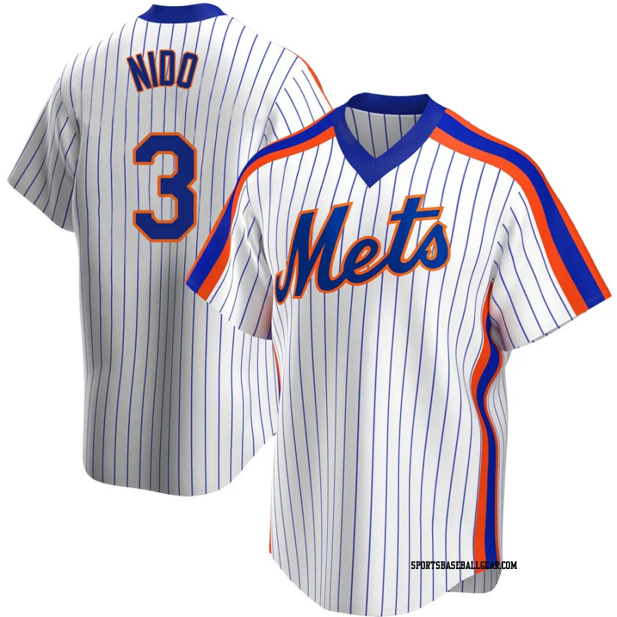 Tomas Nido Youth New York Mets White Replica Home Cooperstown Collection Jersey