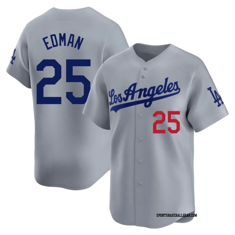 Tommy Edman Youth Los Angeles Dodgers Gray Limited Away Jersey