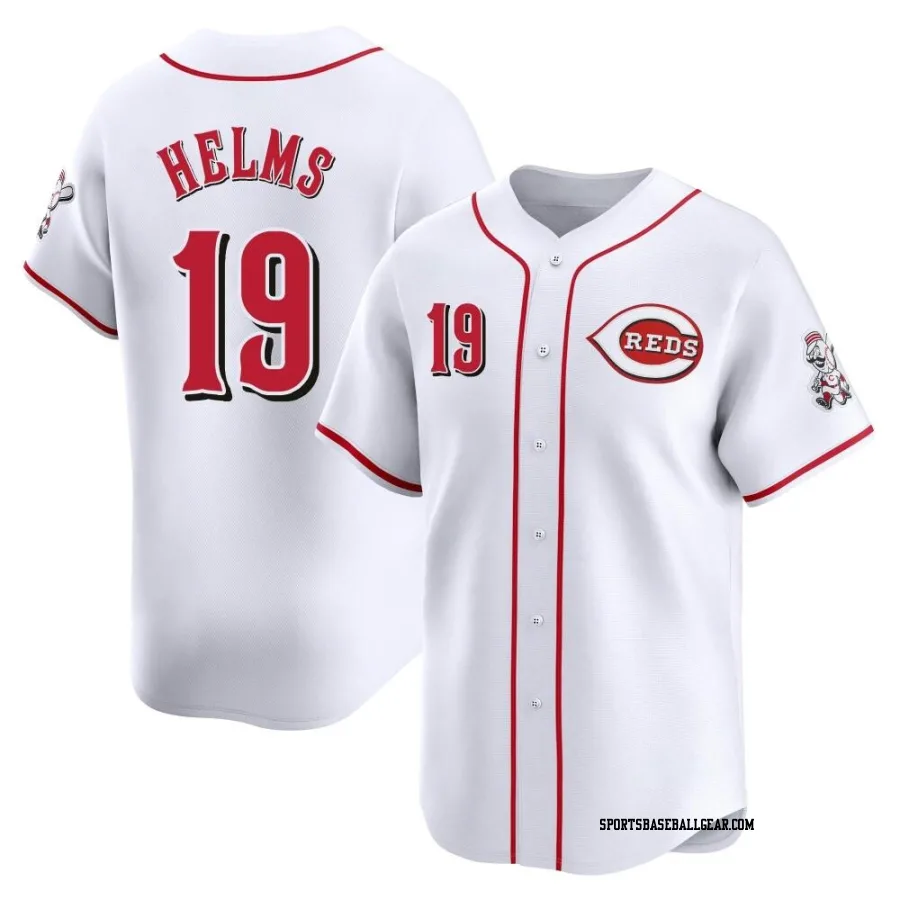 Tommy Helms Men's Cincinnati Reds White Limited Home Jersey