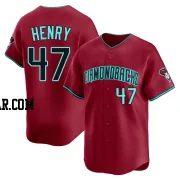Tommy Henry Men's Arizona Diamondbacks Red Limited Alternate Jersey