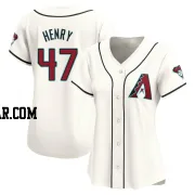 Tommy Henry Women's Arizona Diamondbacks White Limited Home Jersey