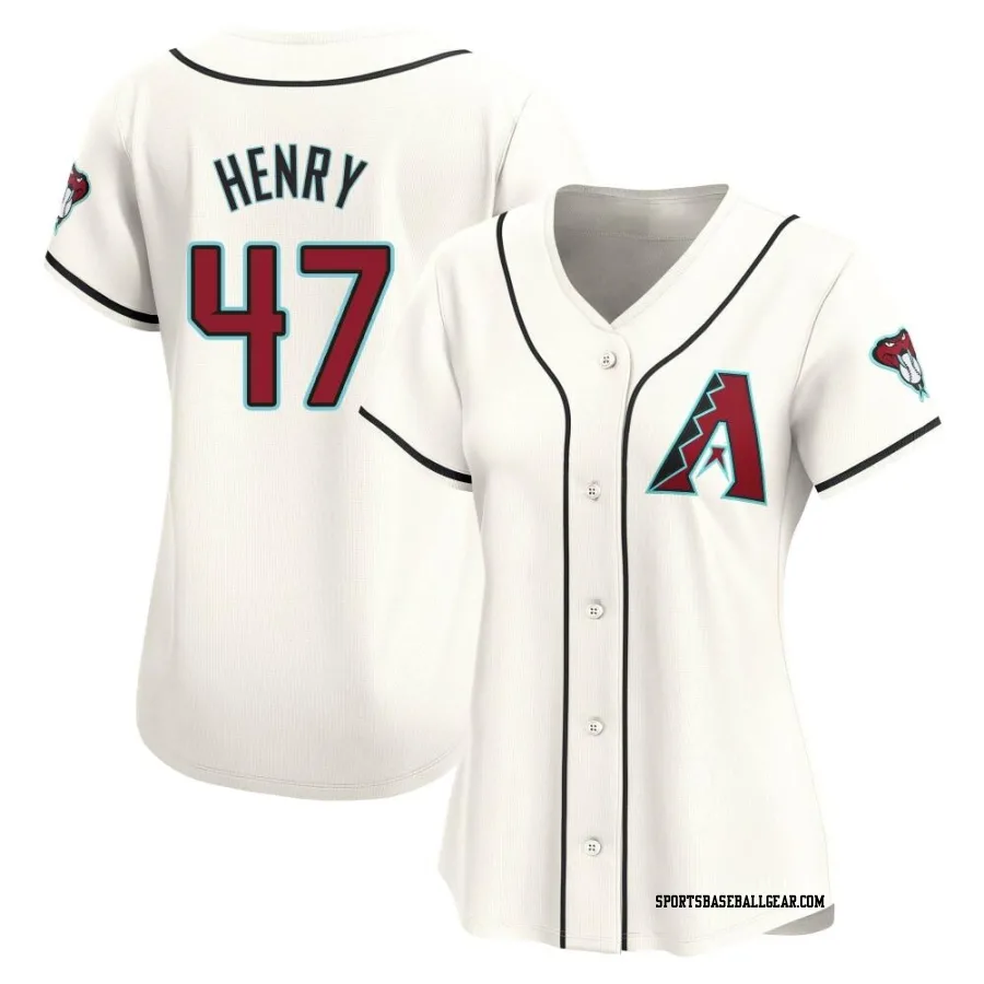 Tommy Henry Women's Arizona Diamondbacks White Limited Home Jersey
