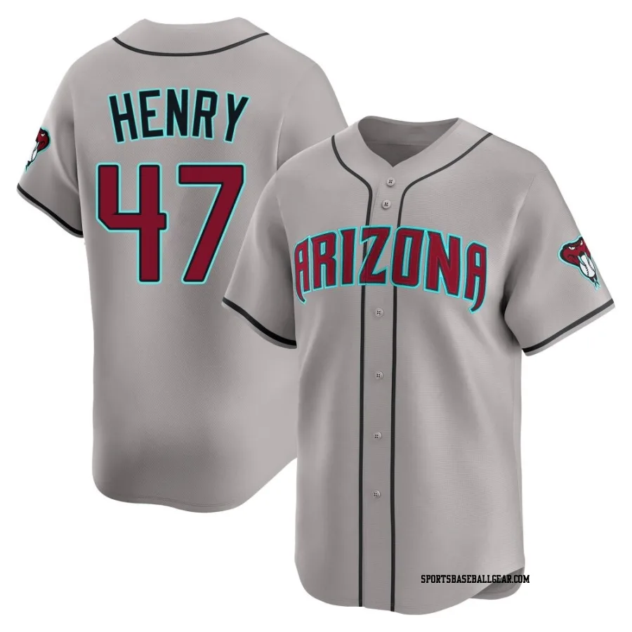 Tommy Henry Youth Arizona Diamondbacks Gray Limited Alternate Jersey