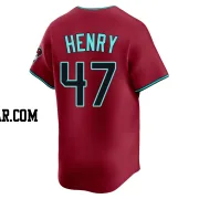Tommy Henry Youth Arizona Diamondbacks Red Limited Alternate Jersey