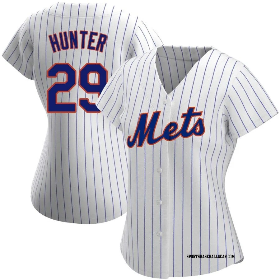 Tommy Hunter Women's New York Mets White Replica Home Jersey