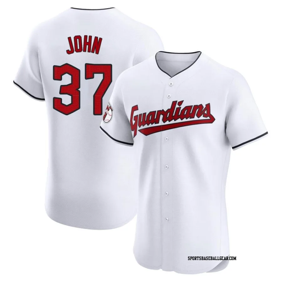 Tommy John Men's Cleveland Guardians White Elite Home Jersey