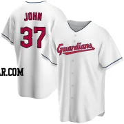 Tommy John Youth Cleveland Guardians White Replica Home Jersey