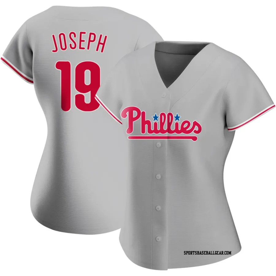 Tommy Joseph Women's Philadelphia Phillies Gray Authentic Road Jersey