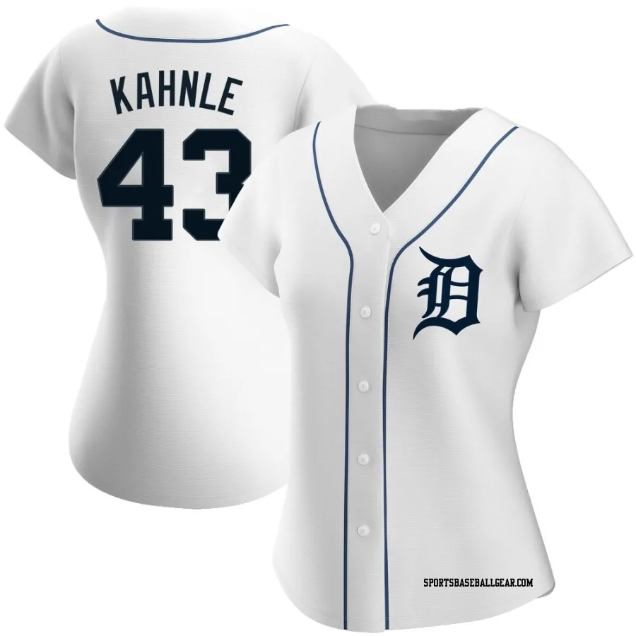 Tommy Kahnle Women's Detroit Tigers White Replica Home Jersey