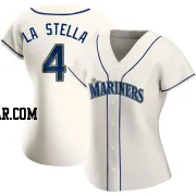 Tommy La Stella Women's Seattle Mariners Cream Authentic Alternate Jersey
