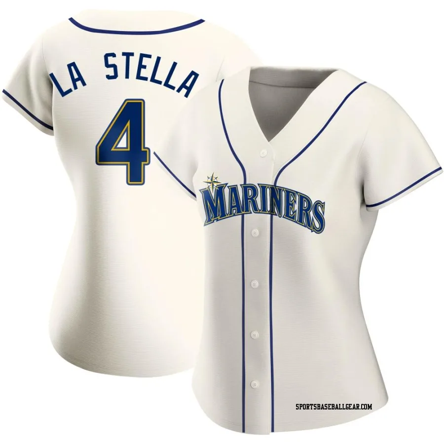 Tommy La Stella Women's Seattle Mariners Cream Replica Alternate Jersey