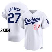 Tommy Lasorda Men's Los Angeles Dodgers White Limited Home Jersey