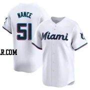 Tommy Nance Men's Miami Marlins White Limited Home Jersey