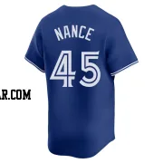 Tommy Nance Men's Toronto Blue Jays Royal Limited Alternate Jersey