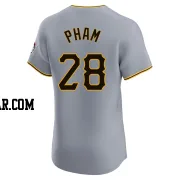 Tommy Pham Men's Pittsburgh Pirates Gray Elite Road Jersey