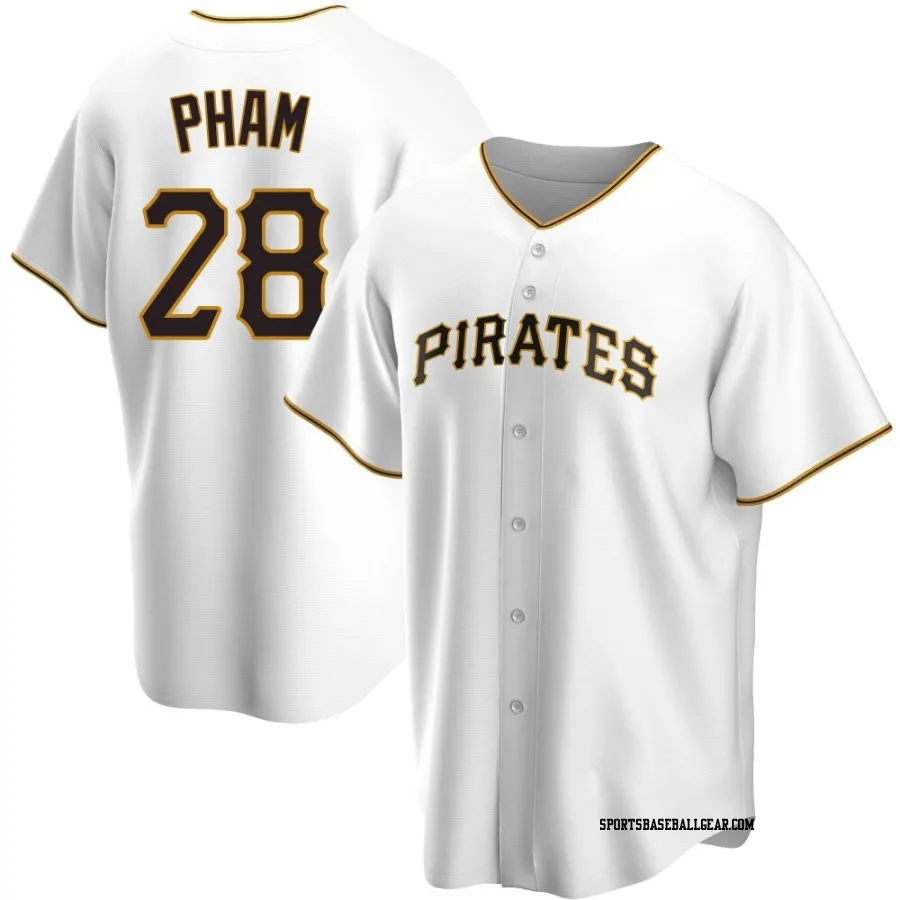 Tommy Pham Men's Pittsburgh Pirates White Replica Home Jersey