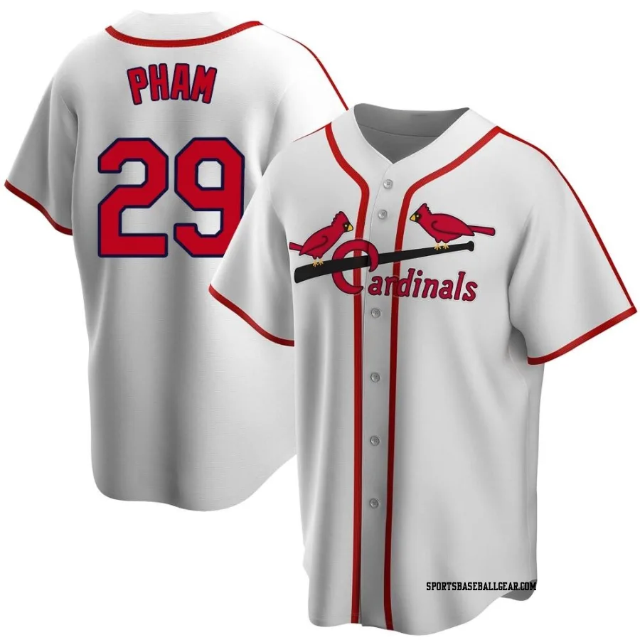 Tommy Pham Men's St. Louis Cardinals White Home Cooperstown Collection Jersey
