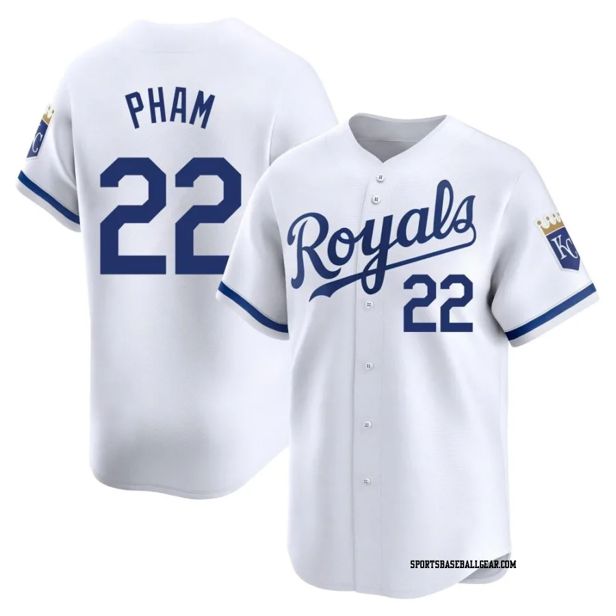 Tommy Pham Youth Kansas City Royals White Limited Home Jersey
