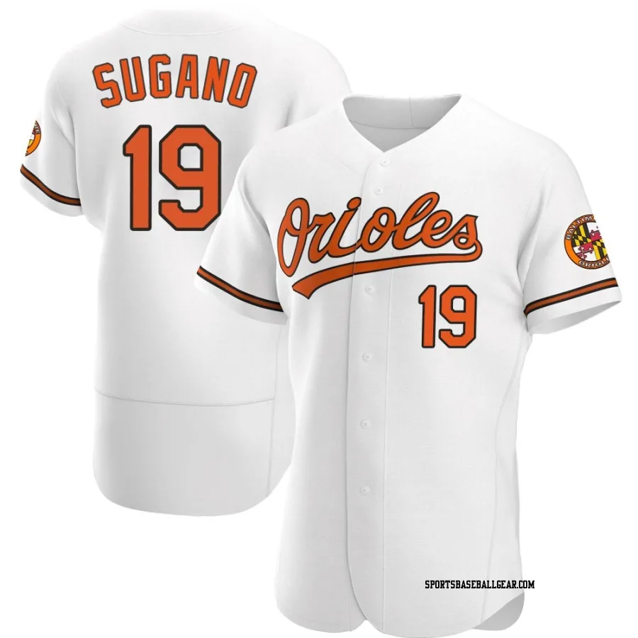 Tomoyuki Sugano Men's Baltimore Orioles White Authentic Home Jersey
