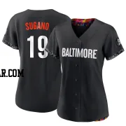 Tomoyuki Sugano Women's Baltimore Orioles Black Authentic 2023 City Connect Jersey