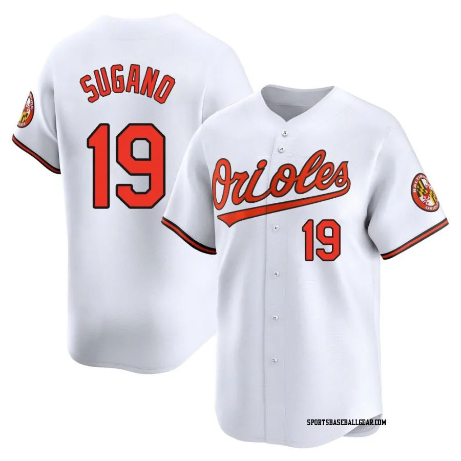 Tomoyuki Sugano Youth Baltimore Orioles White Limited Home Jersey