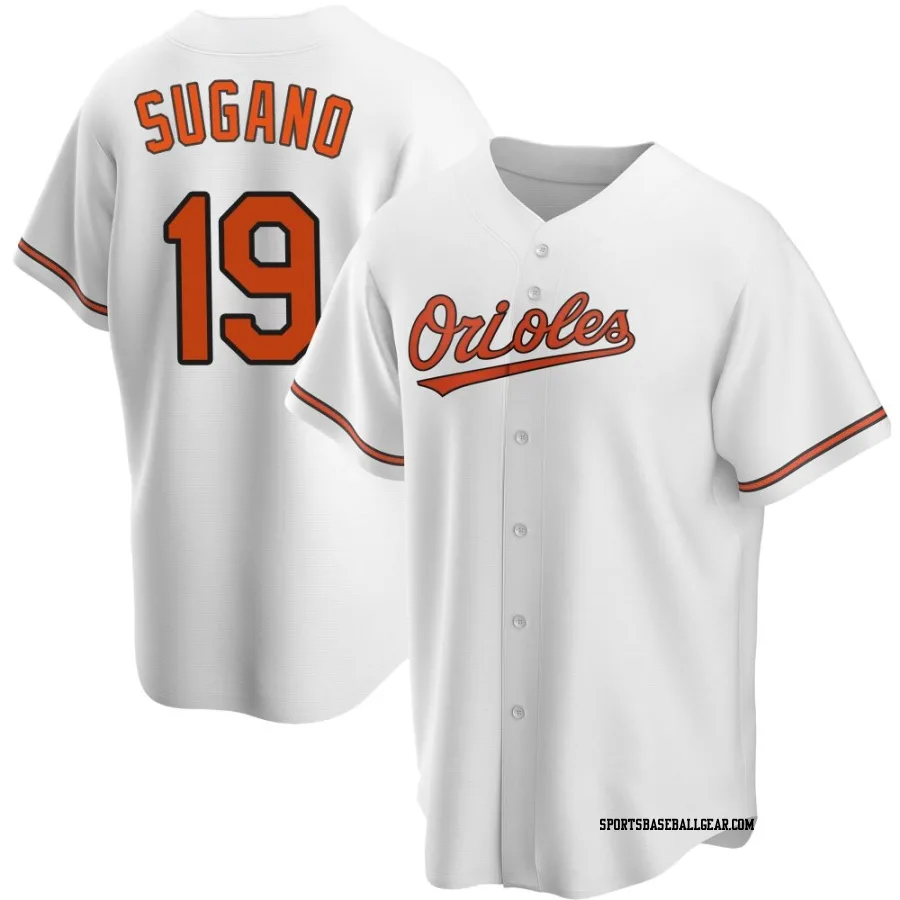 Tomoyuki Sugano Youth Baltimore Orioles White Replica Home Jersey