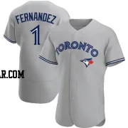 Tony Fernandez Men's Toronto Blue Jays Gray Authentic Road Jersey