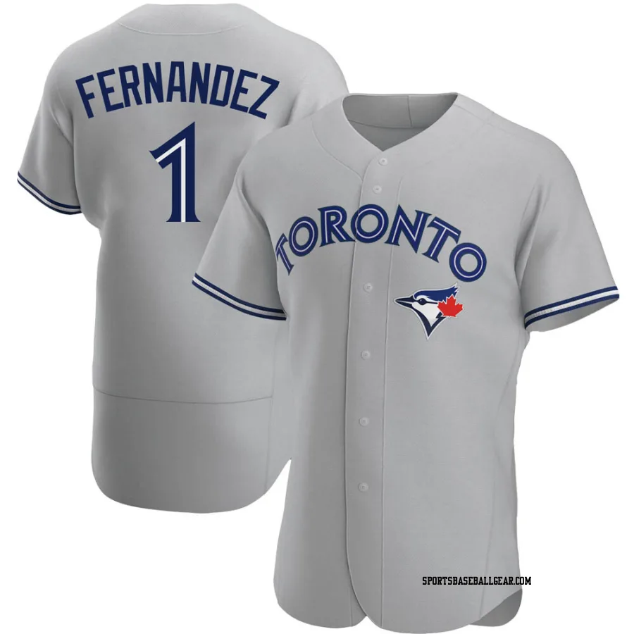 Tony Fernandez Men's Toronto Blue Jays Gray Authentic Road Jersey