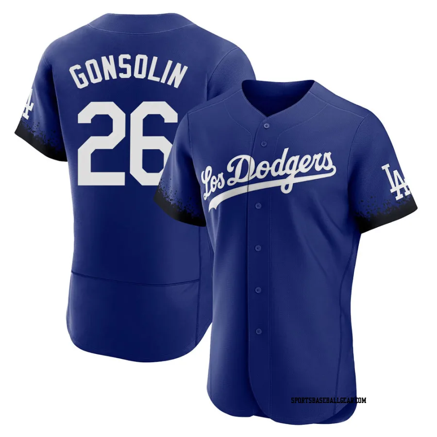 Tony Gonsolin Men's Los Angeles Dodgers Royal Authentic 2021 City Connect Jersey
