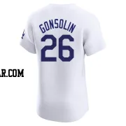 Tony Gonsolin Men's Los Angeles Dodgers White Elite Home Jersey