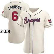Tony Larussa Men's Atlanta Braves Cream Authentic Alternate Jersey