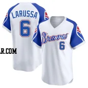 Tony Larussa Men's Atlanta Braves White Limited Throwback Cooperstown Collection Jersey
