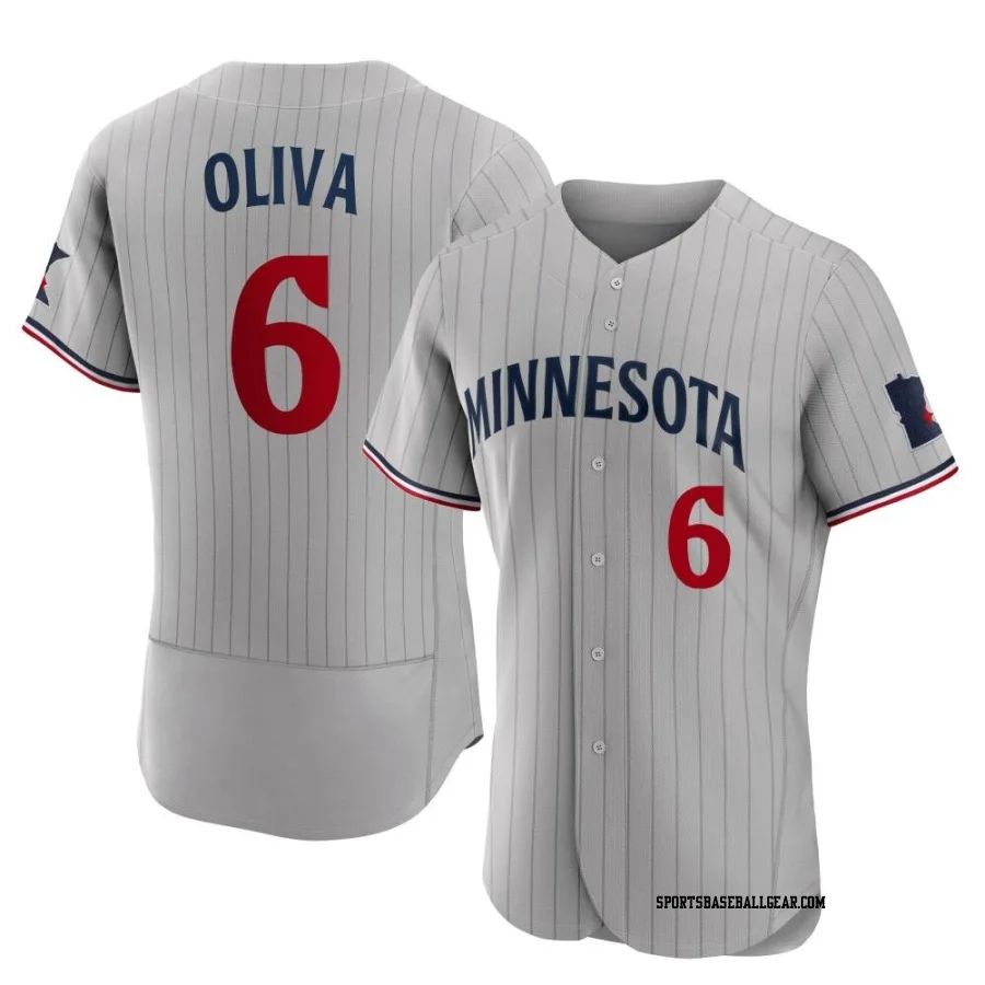 Tony Oliva Men's Minnesota Twins Gray Authentic Road Jersey