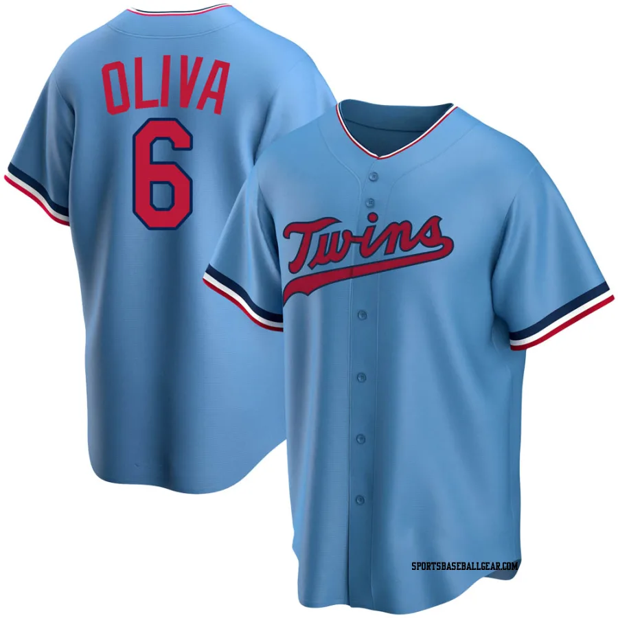 Tony Oliva Youth Minnesota Twins Light Blue Replica Alternate Jersey