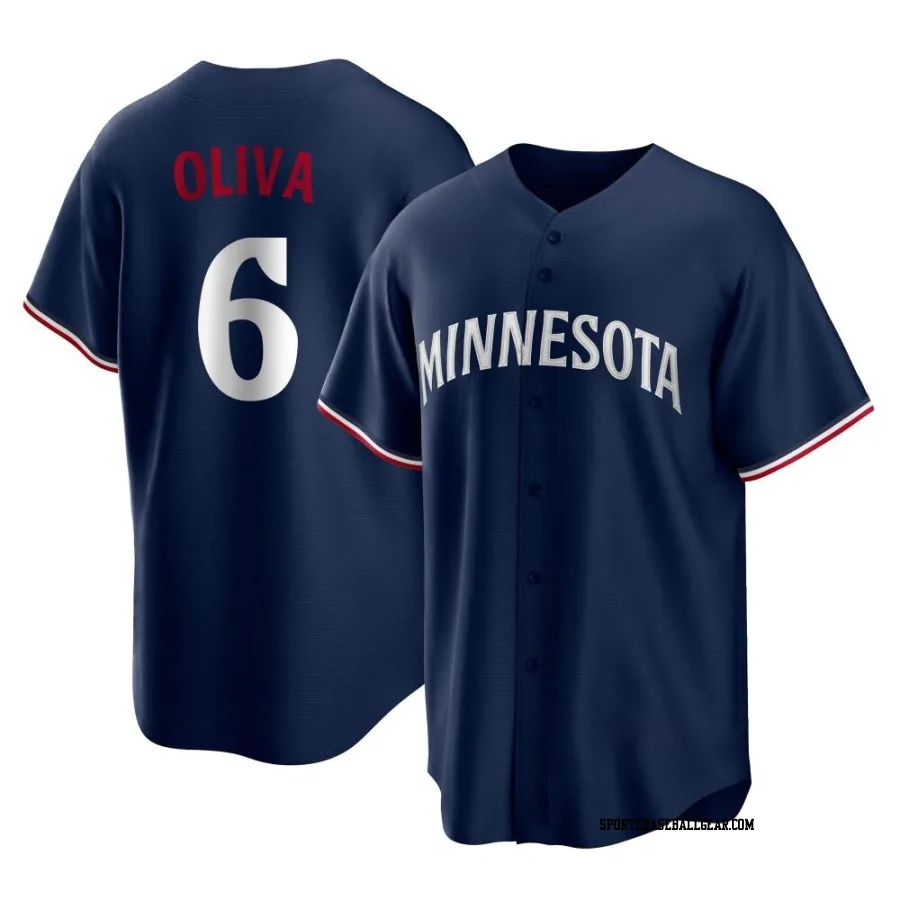 Tony Oliva Youth Minnesota Twins Navy Replica Alternate Jersey