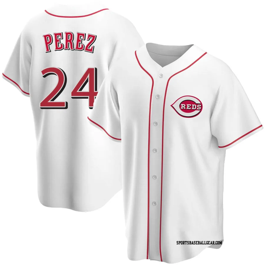 Tony Perez Youth Cincinnati Reds White Replica Home Jersey