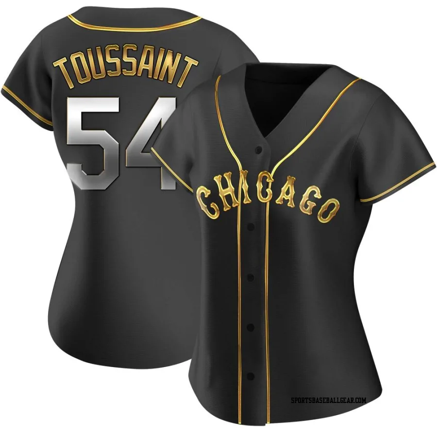 Touki Toussaint Women's Chicago White Sox Black Golden Replica Alternate Jersey