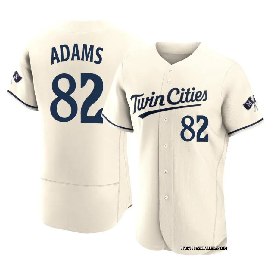 Travis Adams Men's Minnesota Twins Cream Authentic Alternate 2023 Jersey