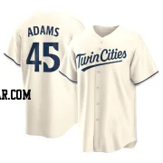 Travis Adams Men's Minnesota Twins Cream Replica Alternate Jersey