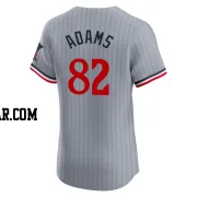 Travis Adams Men's Minnesota Twins Gray Elite Road Jersey